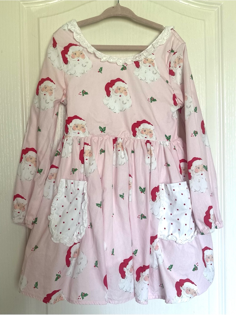 SweetHoney Pink Santa Dress & Shorts Set 6Y